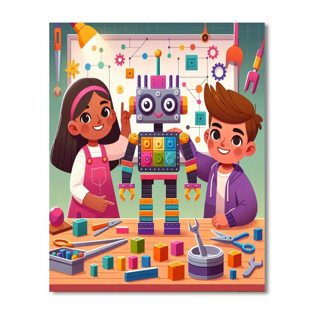 Innovative Robot Workshop Paint By Number