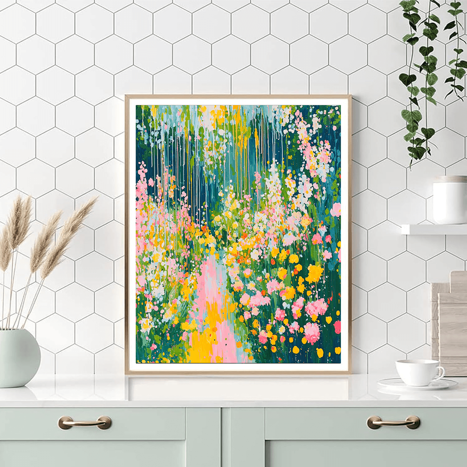 Jackson Pollock Inspired Pollock's Garden  Paint By Numbers Kits