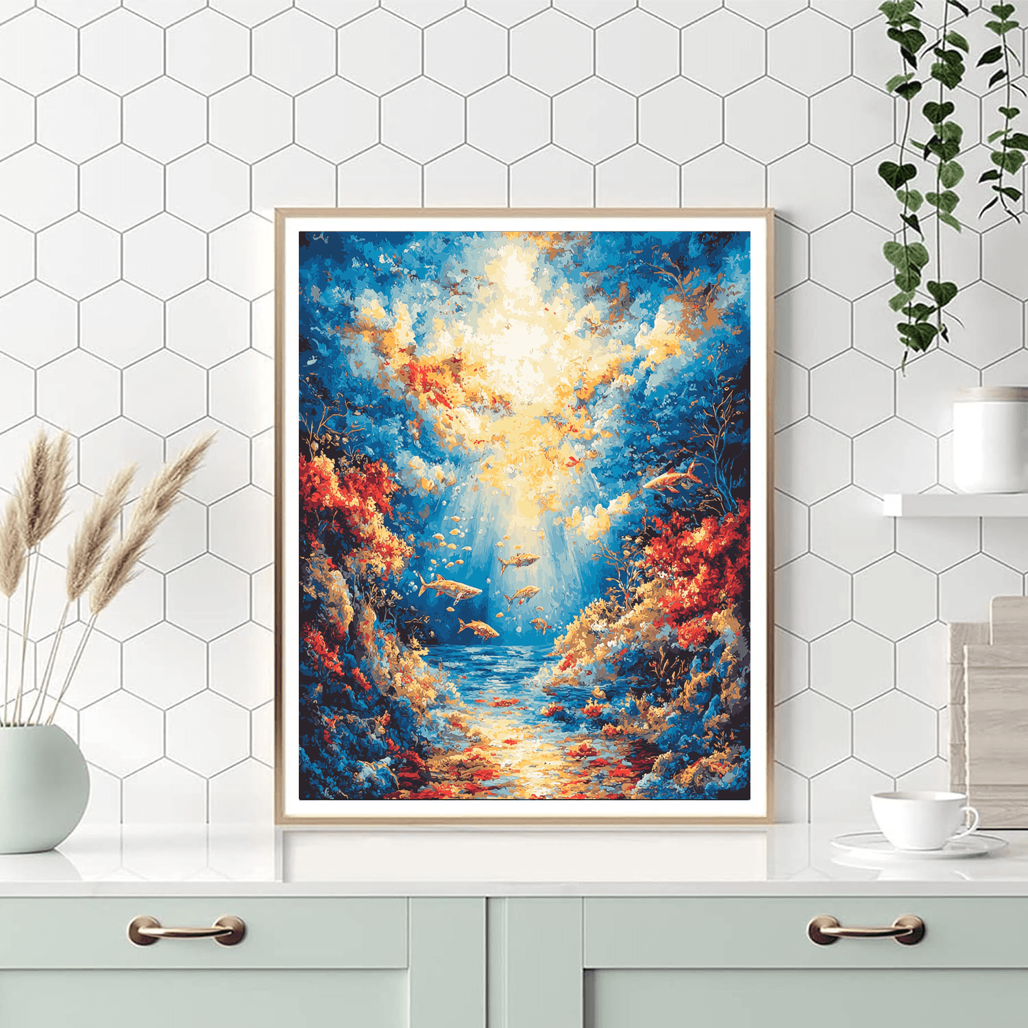 Salvador Dali Inspired Surrealist Ocean Dreams  Paint By Numbers Kits