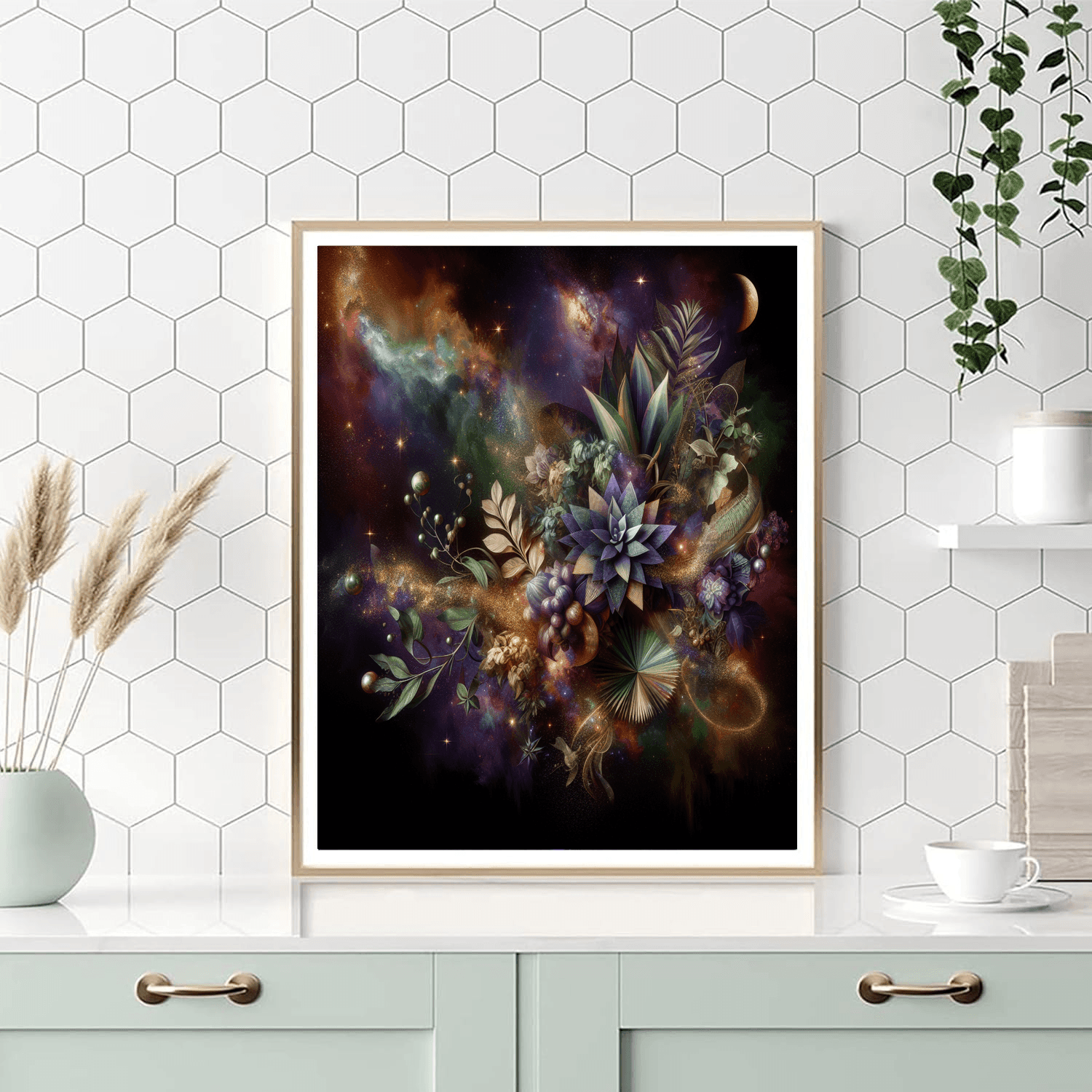 Galactic Garden Wall Accent Numbered Painting Kits