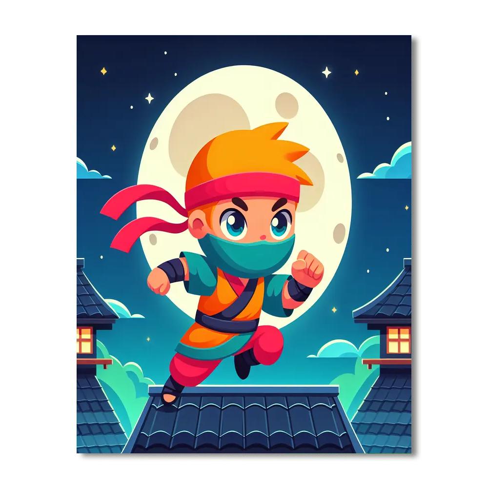 Ninja's Secret Mission Numbered Painting Kits