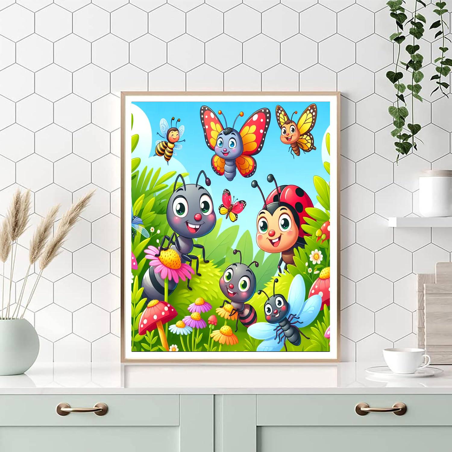 The Great Bug Adventure Paint By Numbers Art