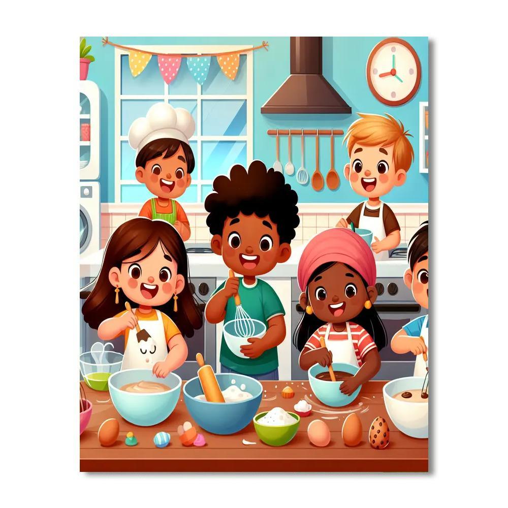Happy Cooking Adventure Numbered Painting Kits