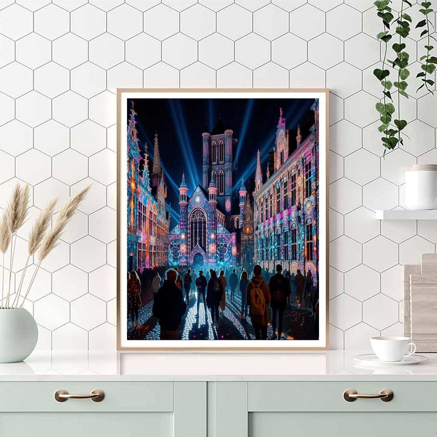 Light Festival - Ghent, Belgium Number Painting