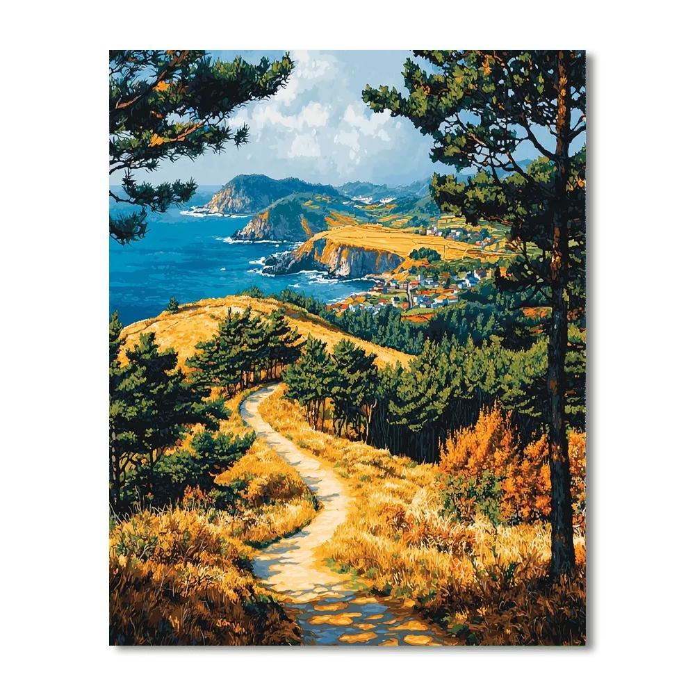 Jeju Olle Trail - Jeju Island Paint By Numbers