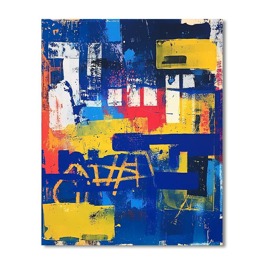 Jean-Michel Basquiat Inspired Echoes Of Freedom  Paint By Color