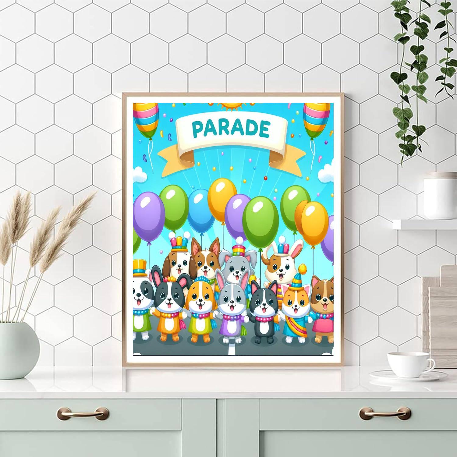 Cuddly Pets Parade Numbered Painting Kits