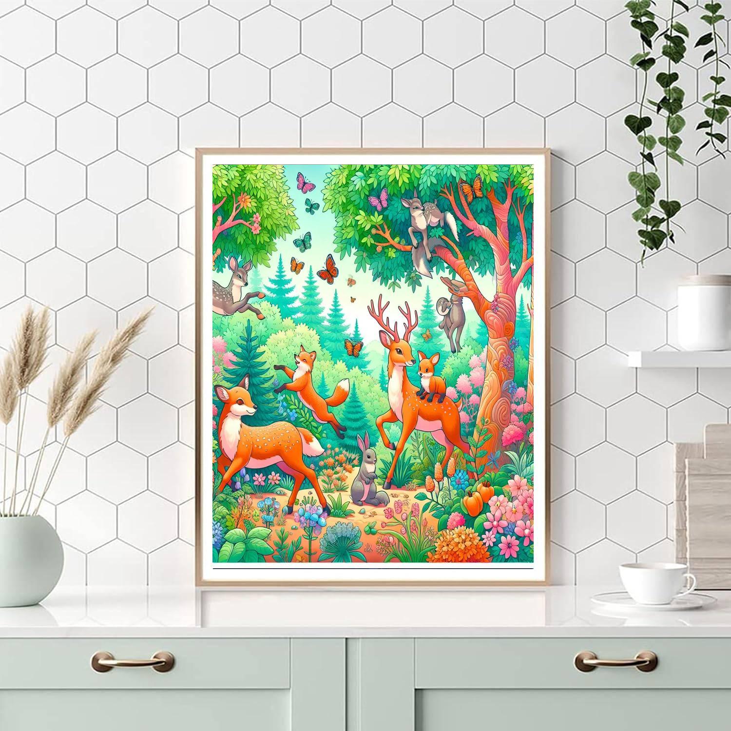 Magical Woodland Adventures Number Painting