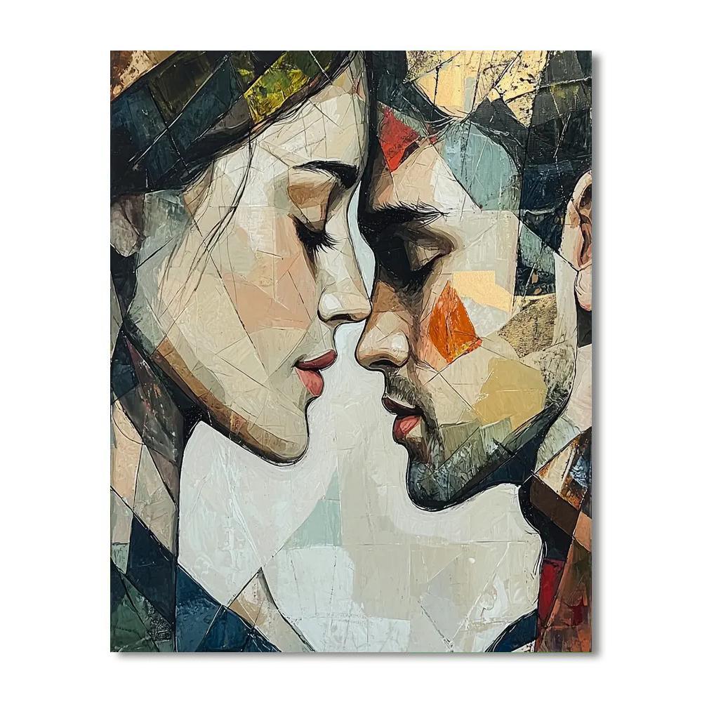 Egon Schiele Inspired Expressionist Human Connection  DIY Paint By Numbers