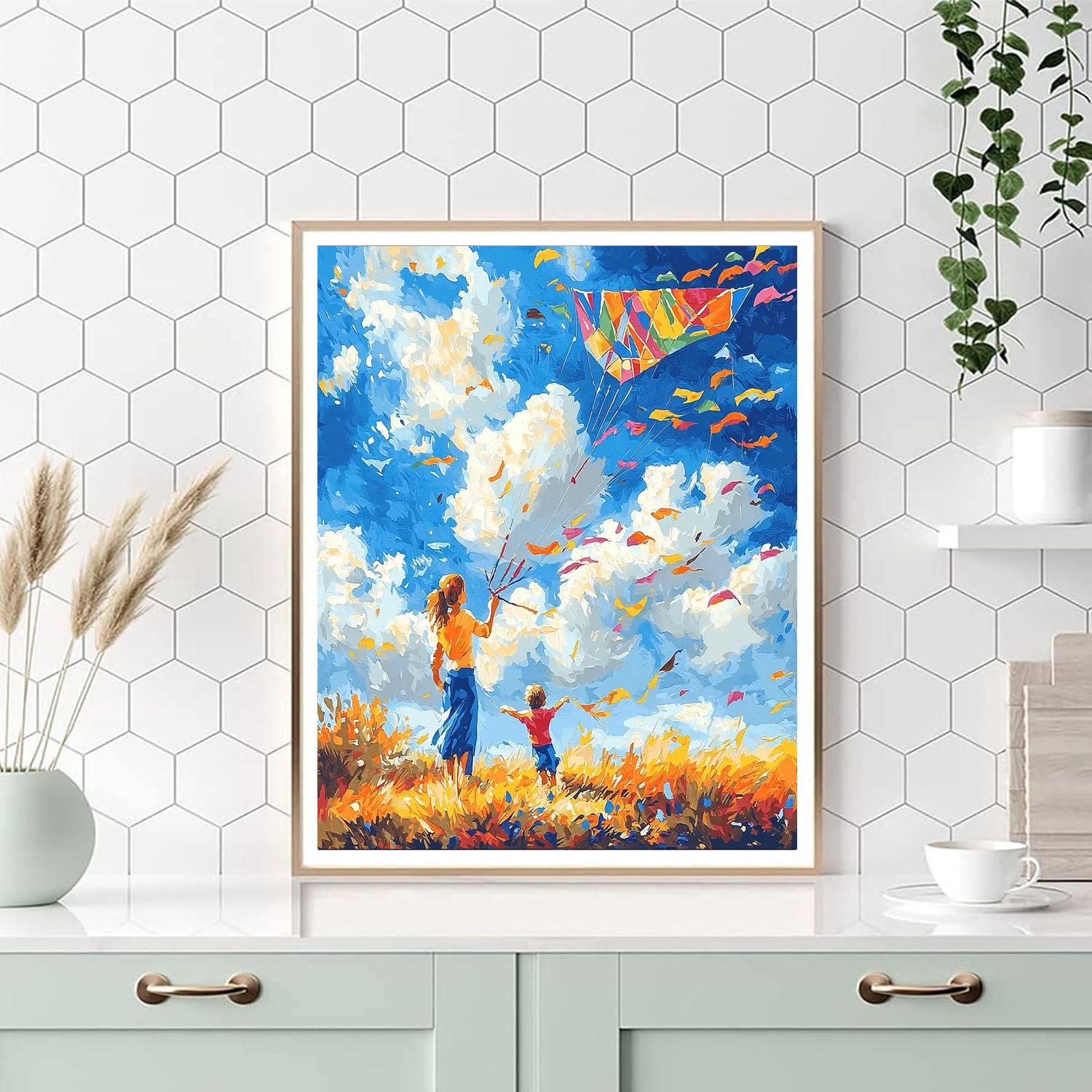 Kite Flying Joy Paint By Number