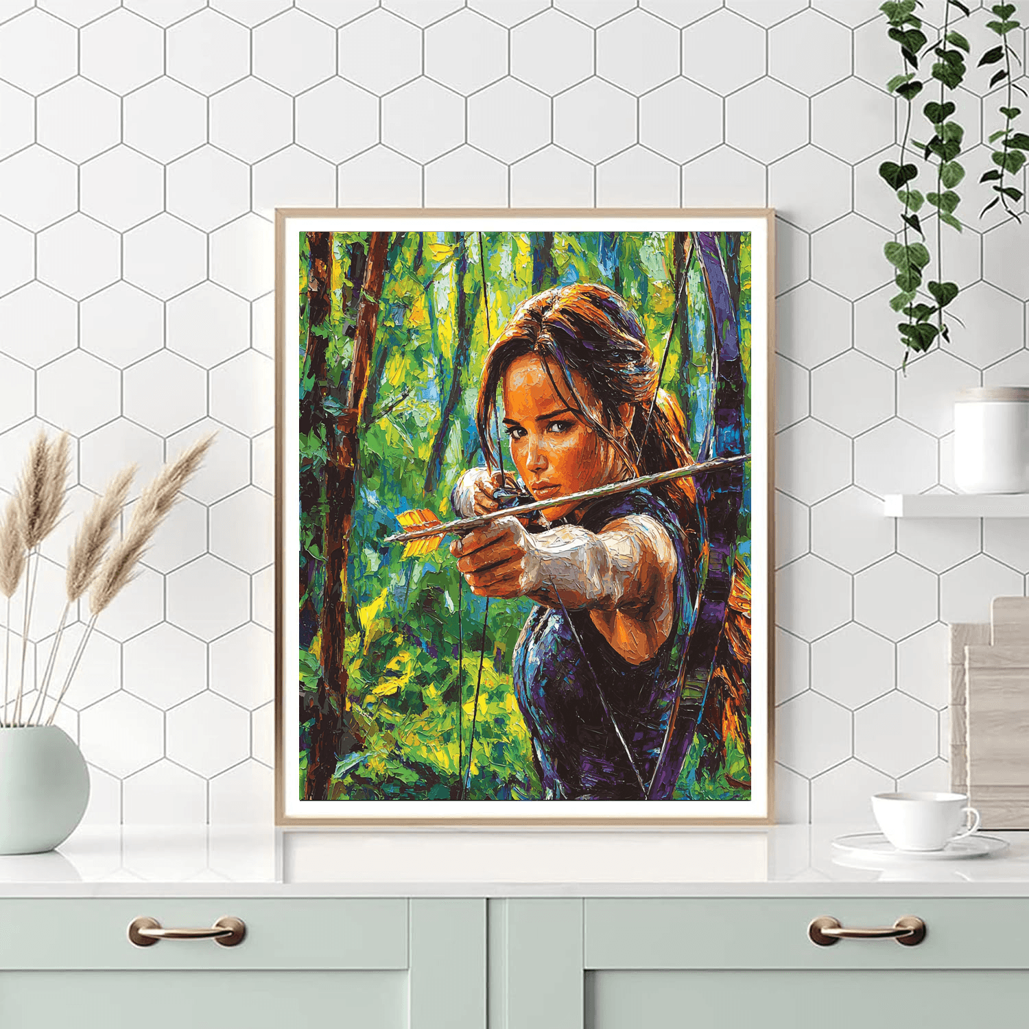 Jennifer Lawrence: The Bold Leader Of The Hunger Games Painting Number Kit