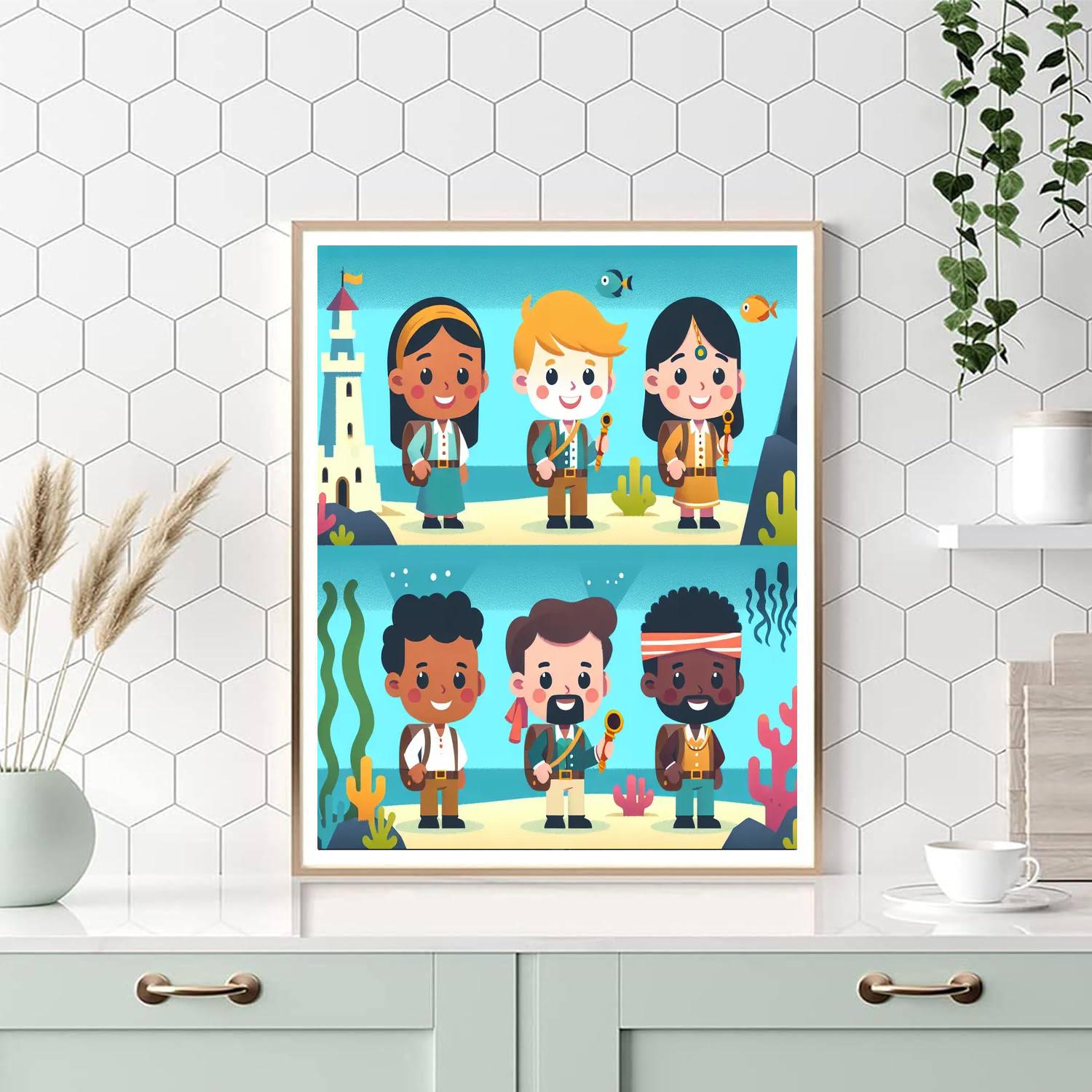 Undersea Castle Quest Painting By Numbers Kit