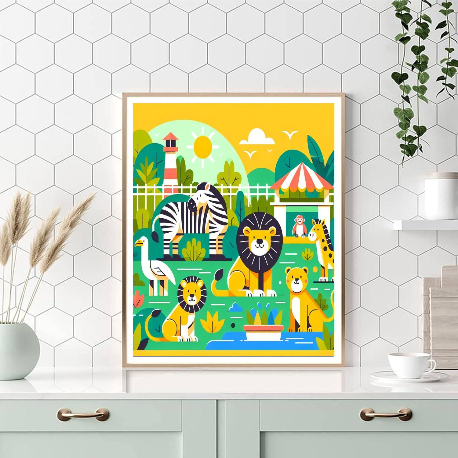 Zoo Safari Paint By Number