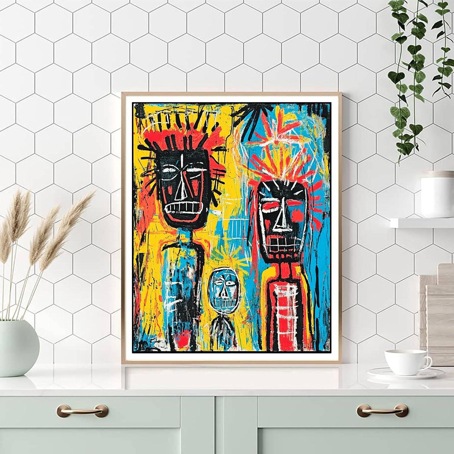 Jean-Michel Basquiat Inspired Tribal Heritage Celebration  Paint By Numbers