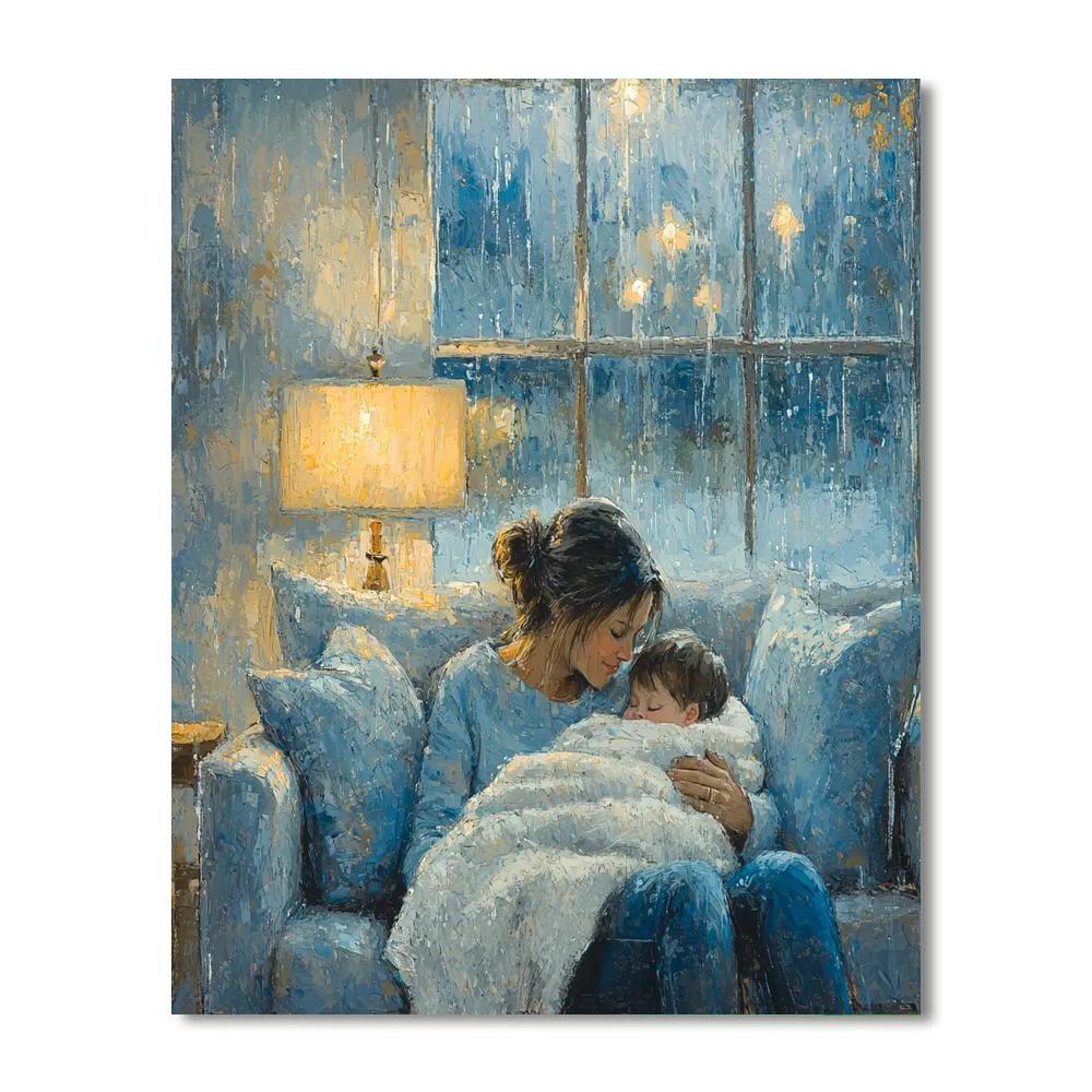 Rainy Day Cuddles Numbered Painting Kits
