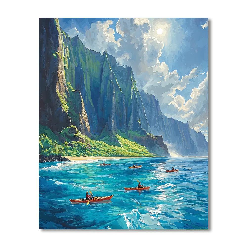 Na Pali Coast Number Painting