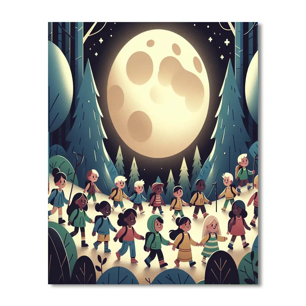Moonlit Adventure Trail Paint By Color