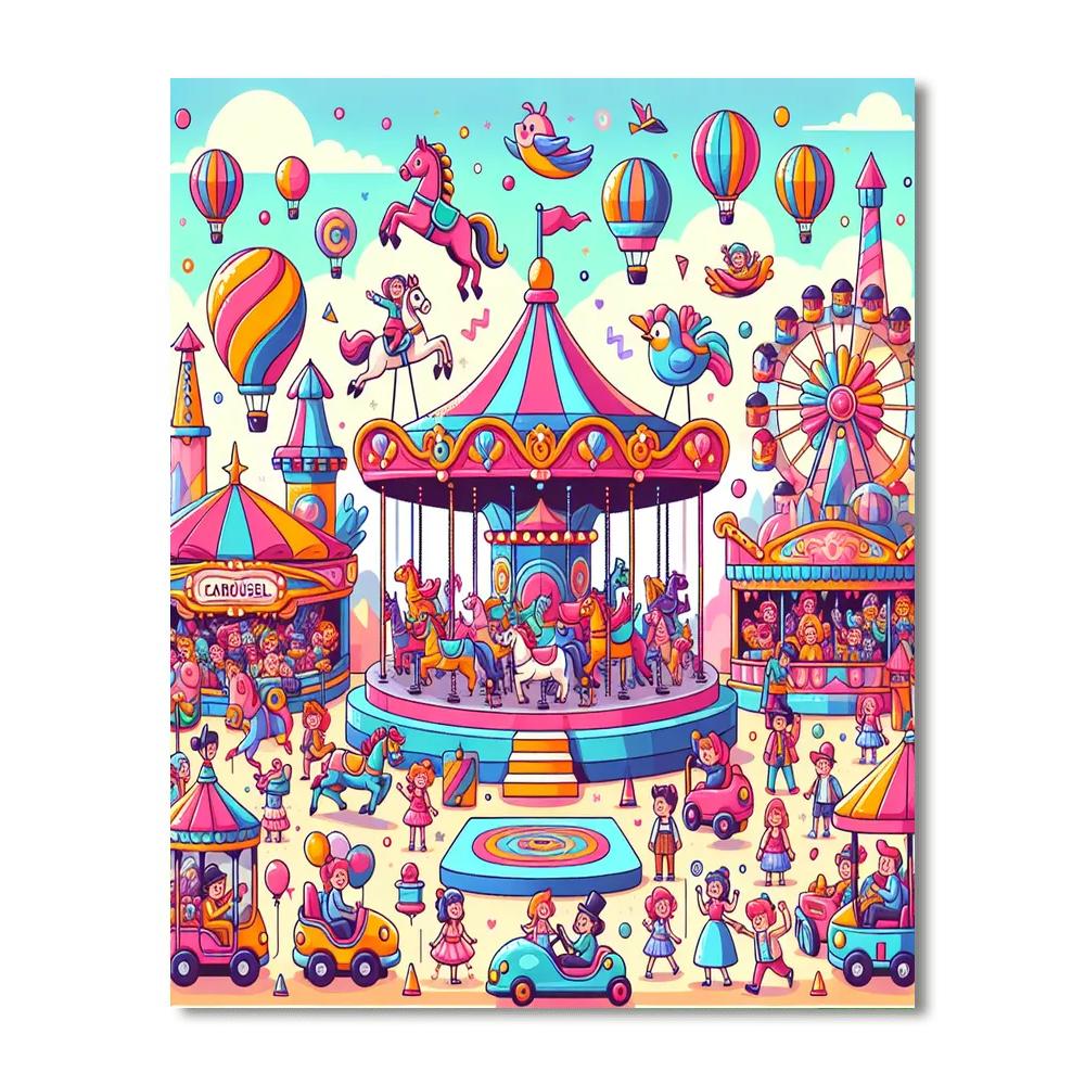 Enchanted Carnival Number Painting