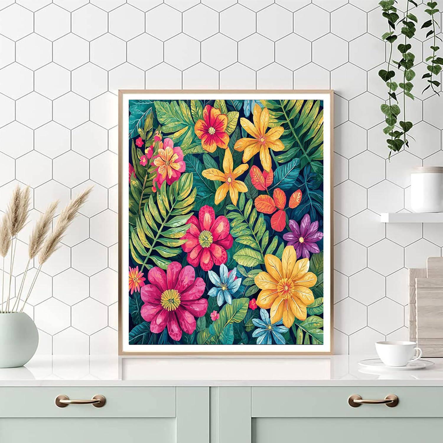 Frida Kahlo Inspired Garden Of Memories  Painting Number Kit