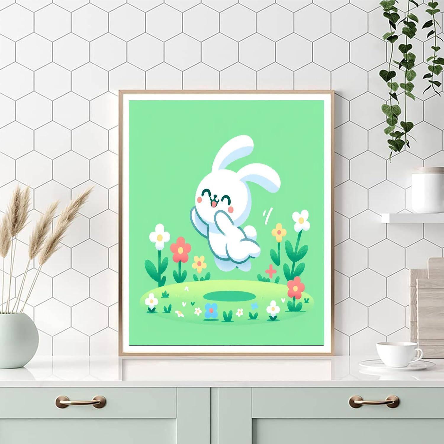 Bright Bunny Numbered Painting Kits