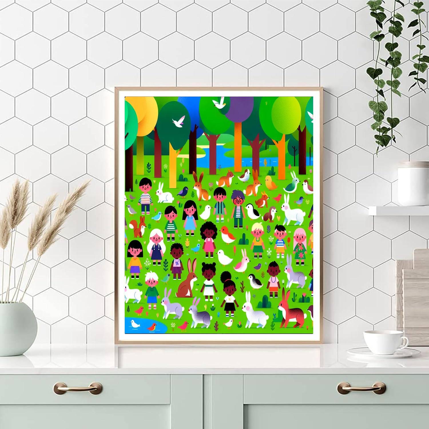 Forest Adventure Friends Number Painting