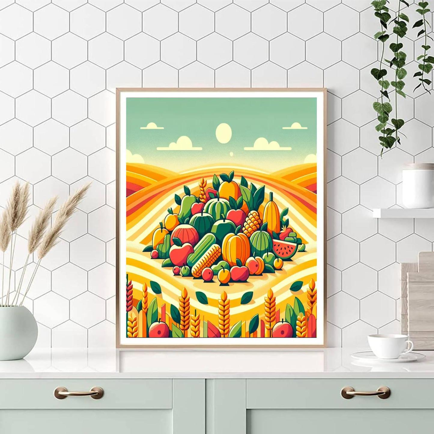 Harvest Time Celebration Numbered Painting Kits