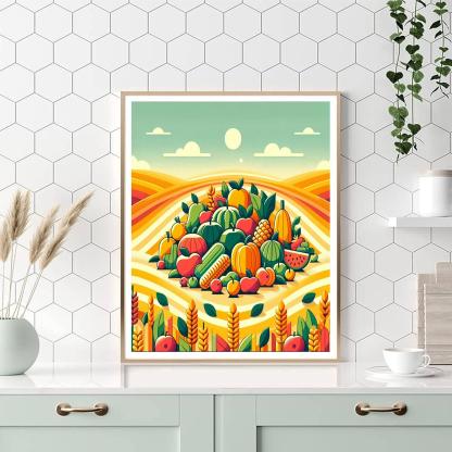 Harvest Time Celebration Numbered Painting Kits