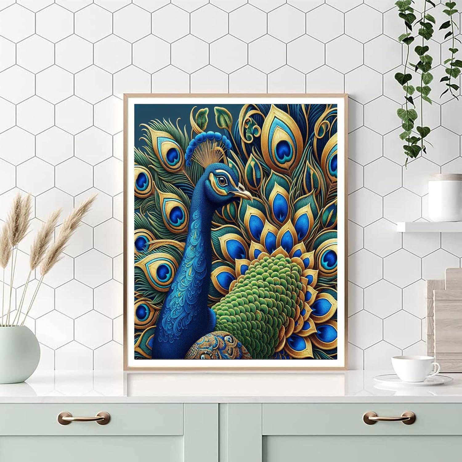 Regal Eastern Peacocks Paint By Color