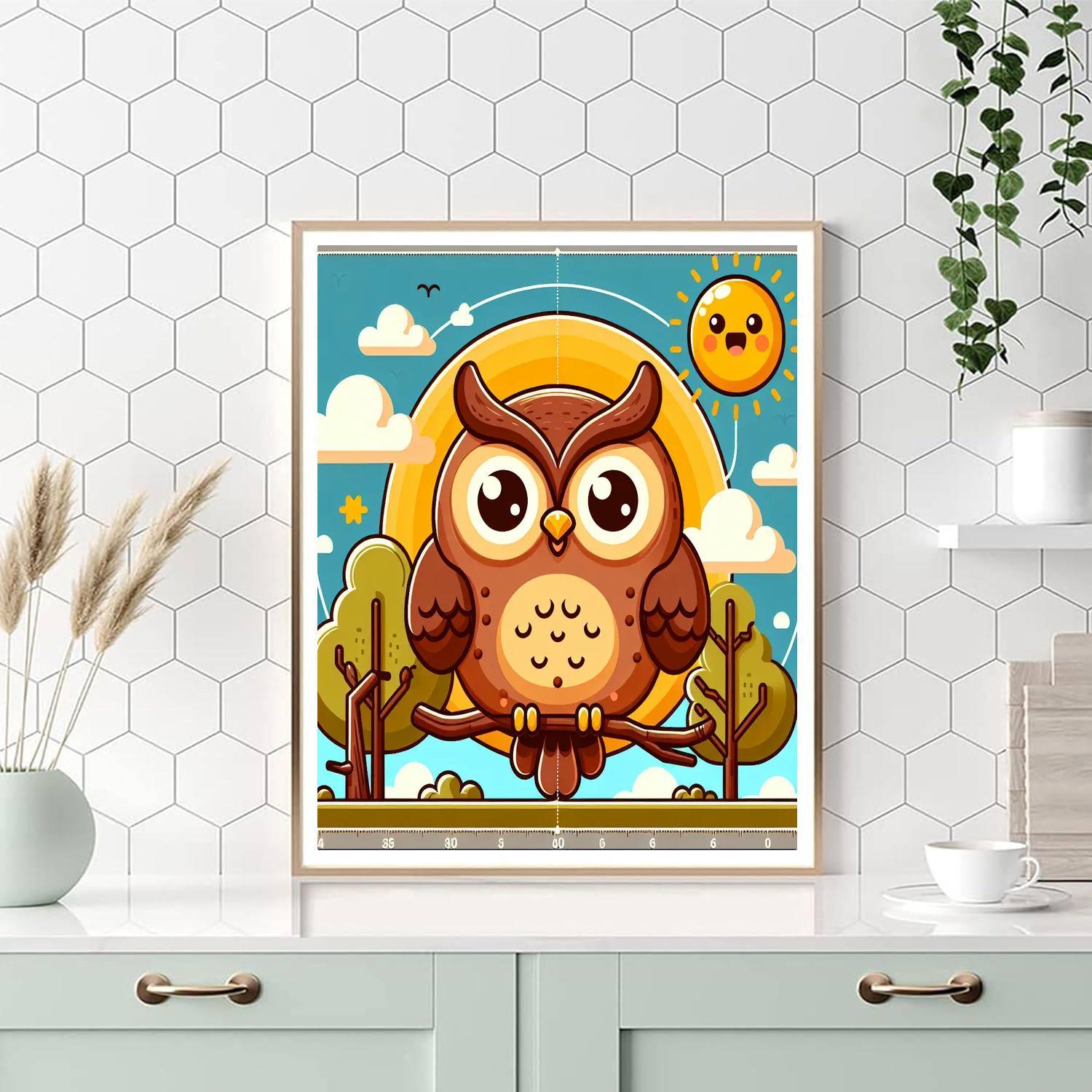 Sunny Day Owl Paint By Numbers
