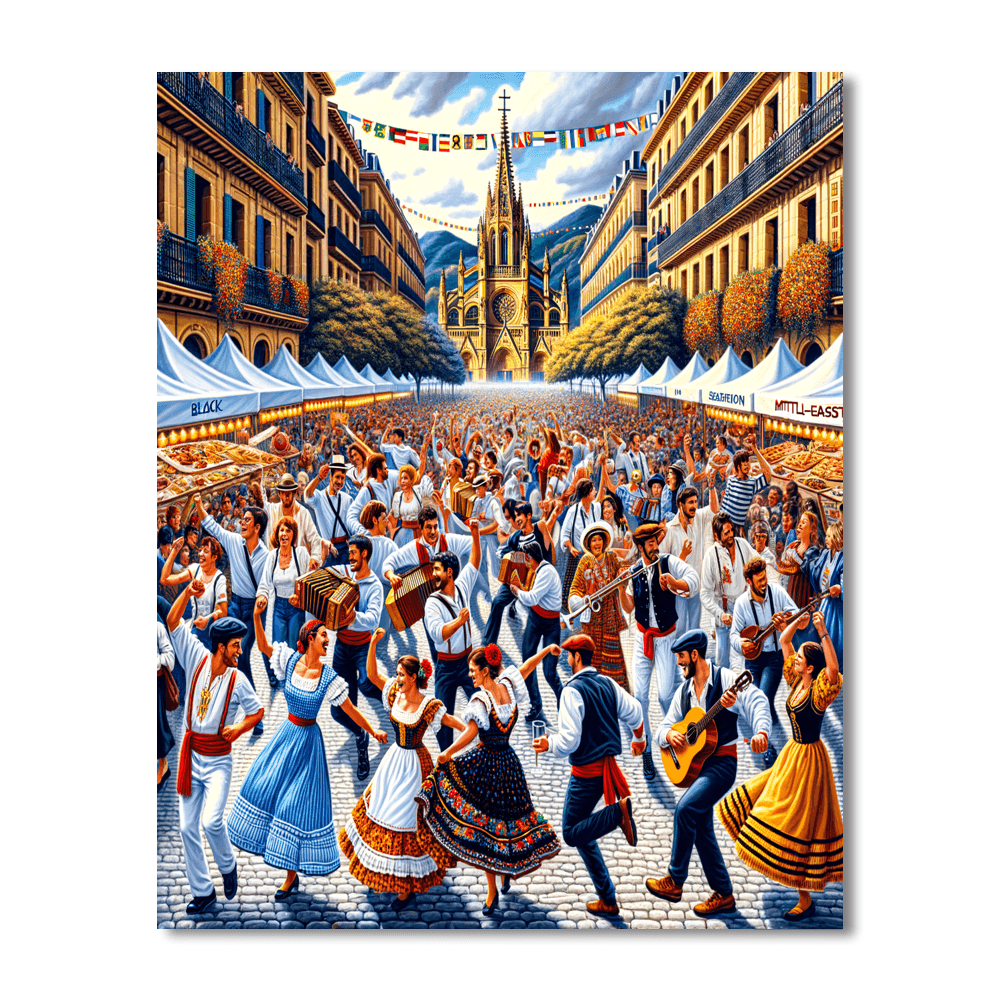 The San Sebastián Day Festival Paint By Color