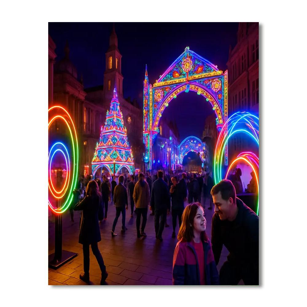 Light Night Leeds DIY Paint By Numbers