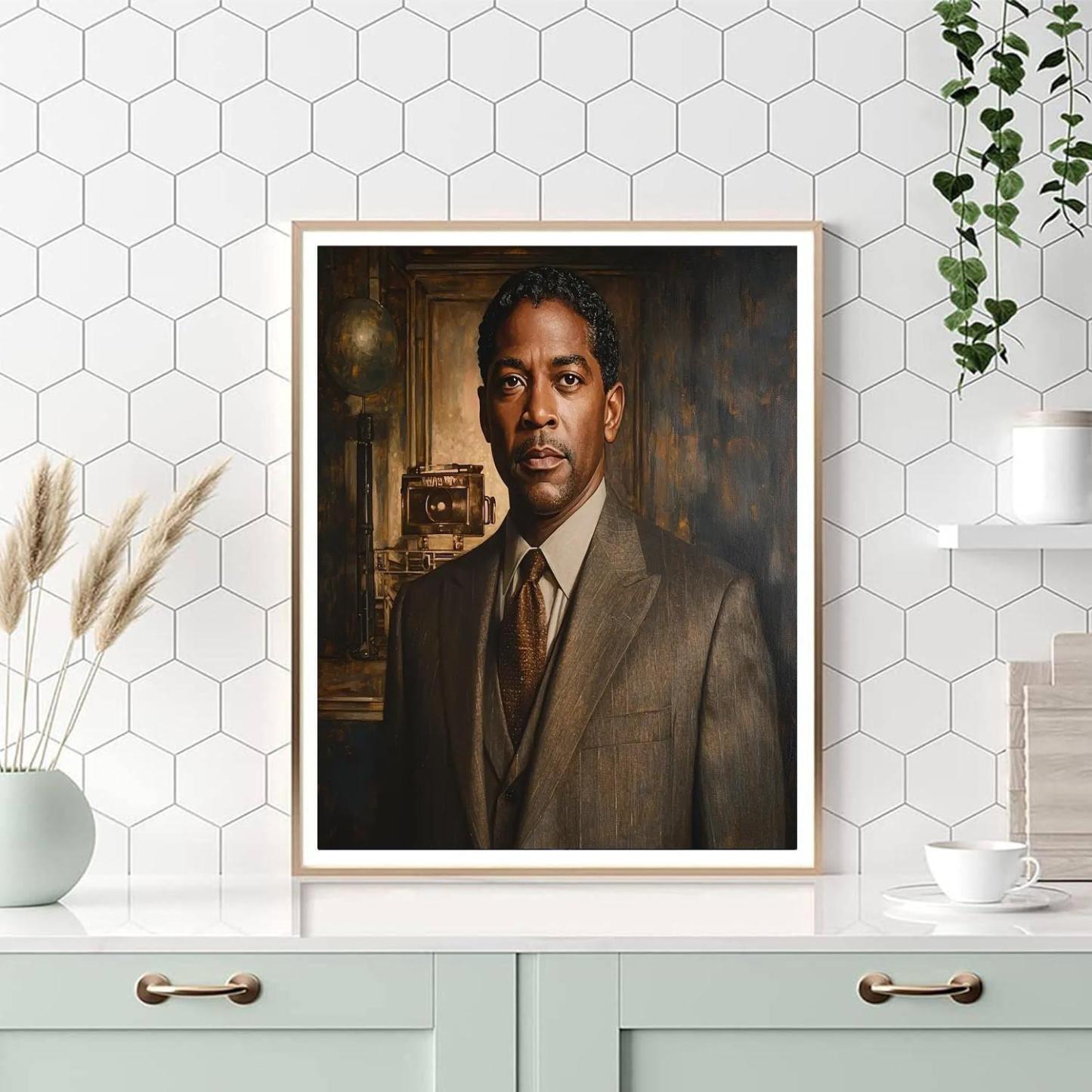 Denzel Washington: The Commanding Presence Of A Leading Man Numbered Painting Kits