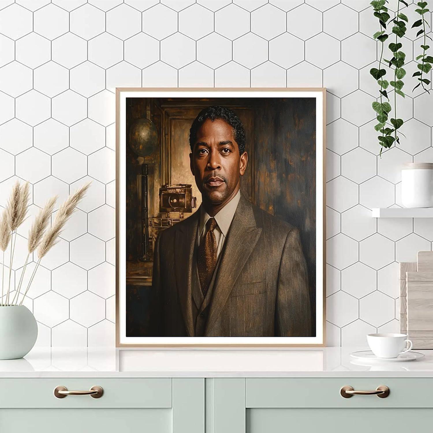 Denzel Washington: The Commanding Presence Of A Leading Man Numbered Painting Kits