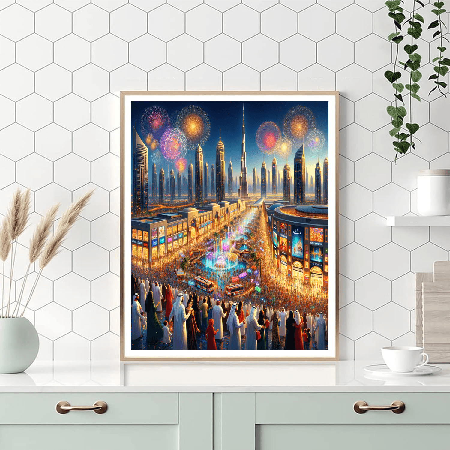 Dubai Shopping Festival - Dubai Painting By Numbers Kit