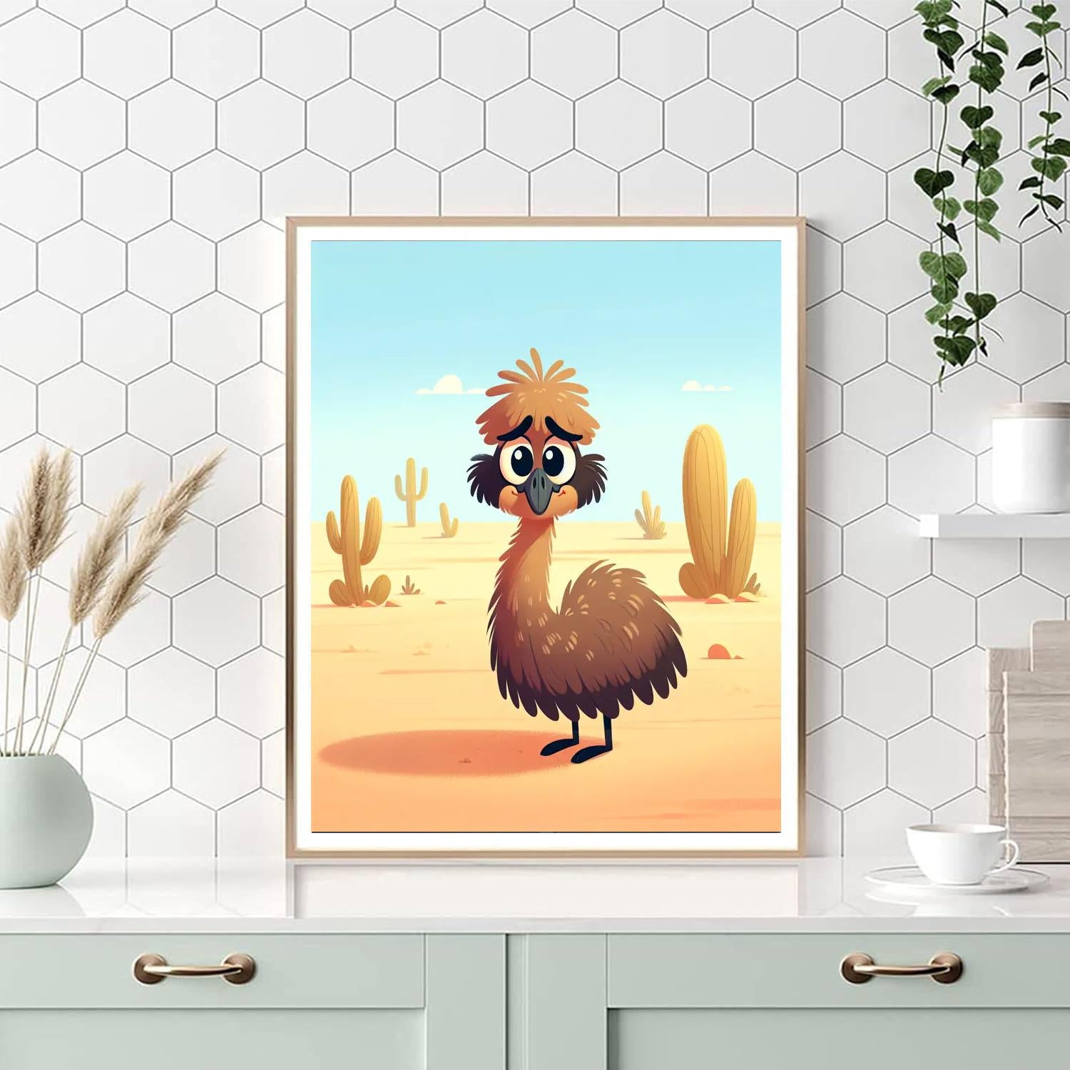 Enchanting Emu Paint By Numbers Art