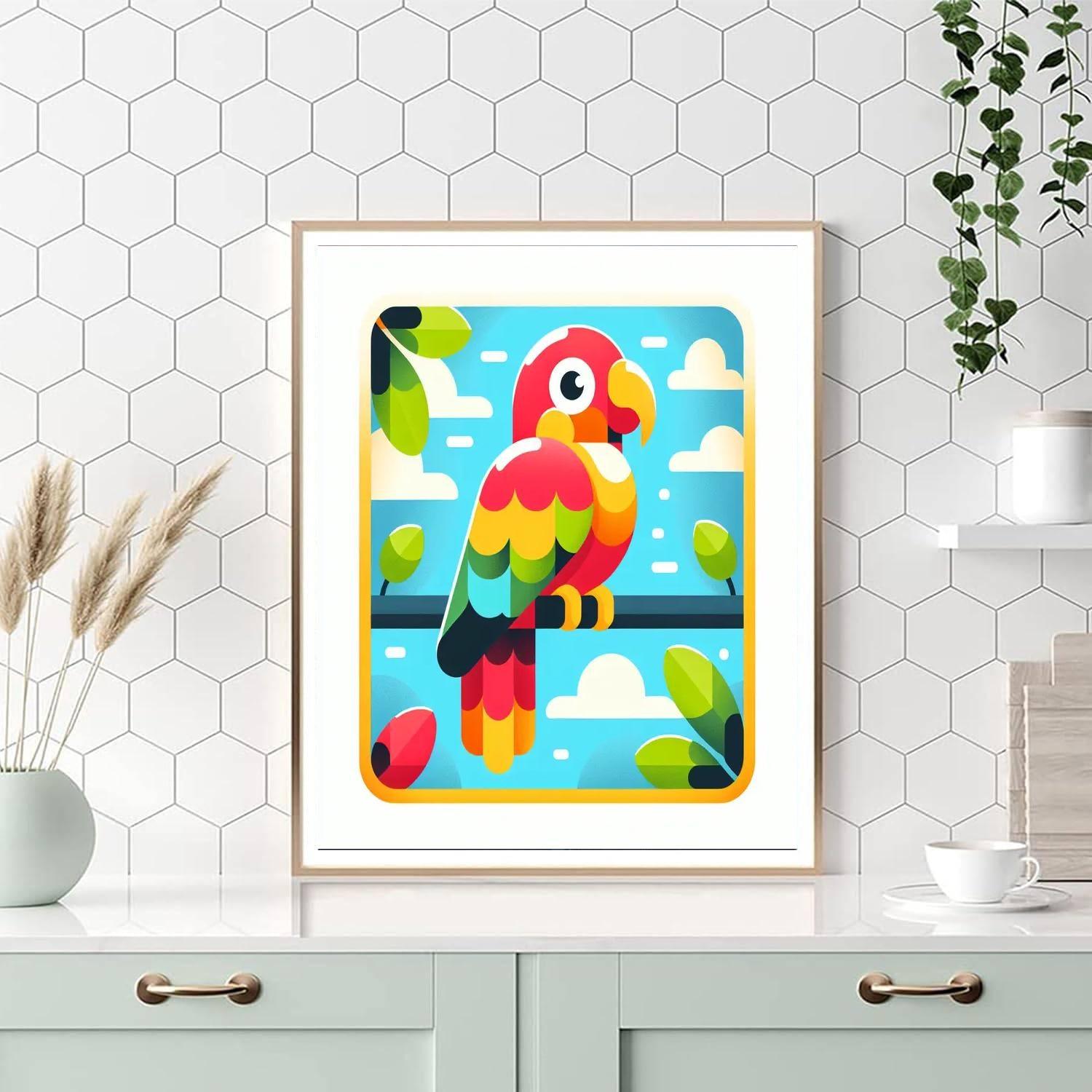 Vibrant Parrot Paint By Numbers Kits