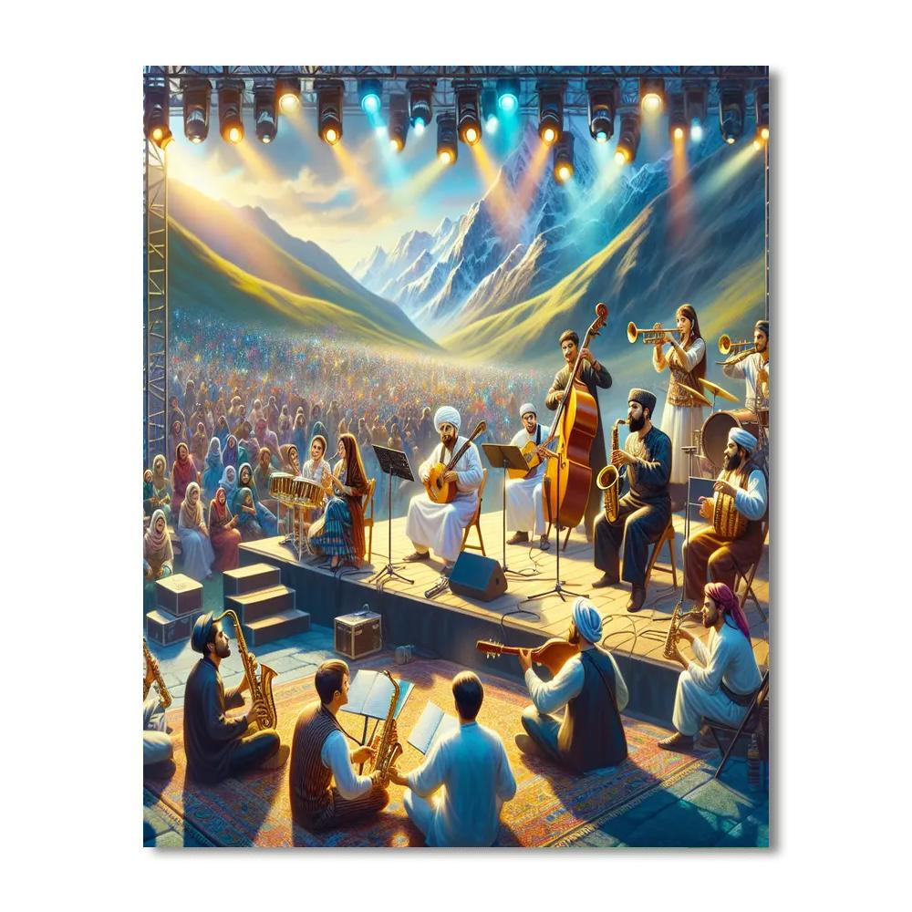 Almaty Jazz Festival - Kazakhstan DIY Paint By Numbers