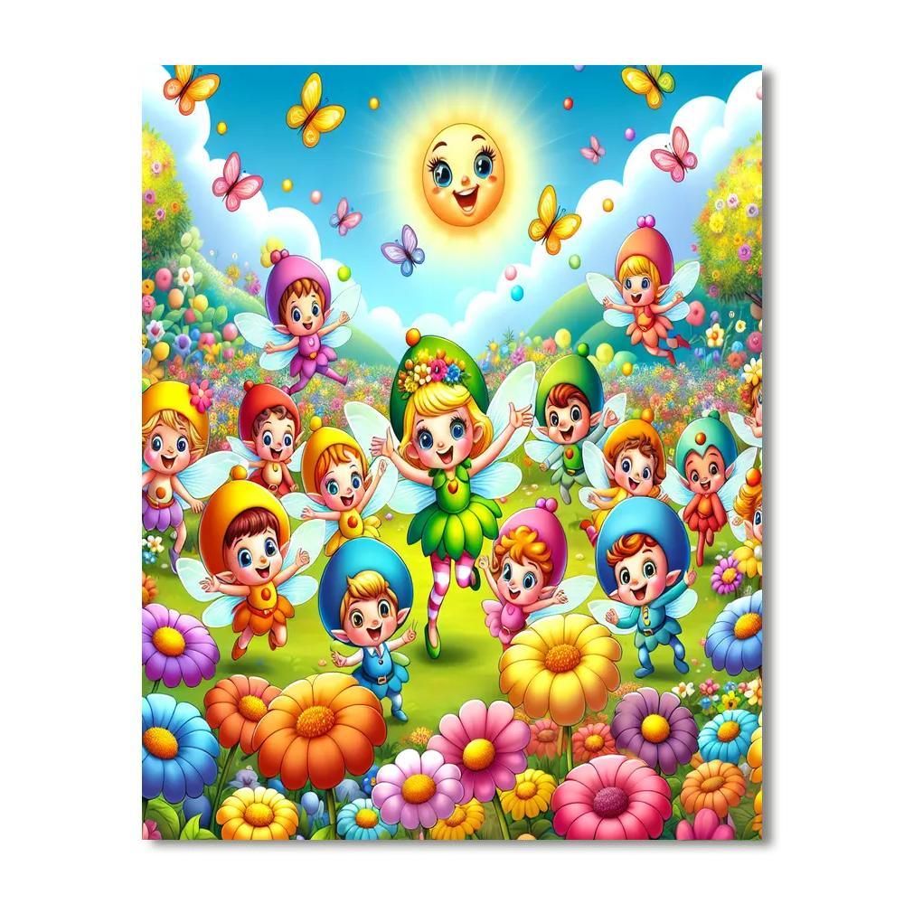 Funky Fairies Paint By Color