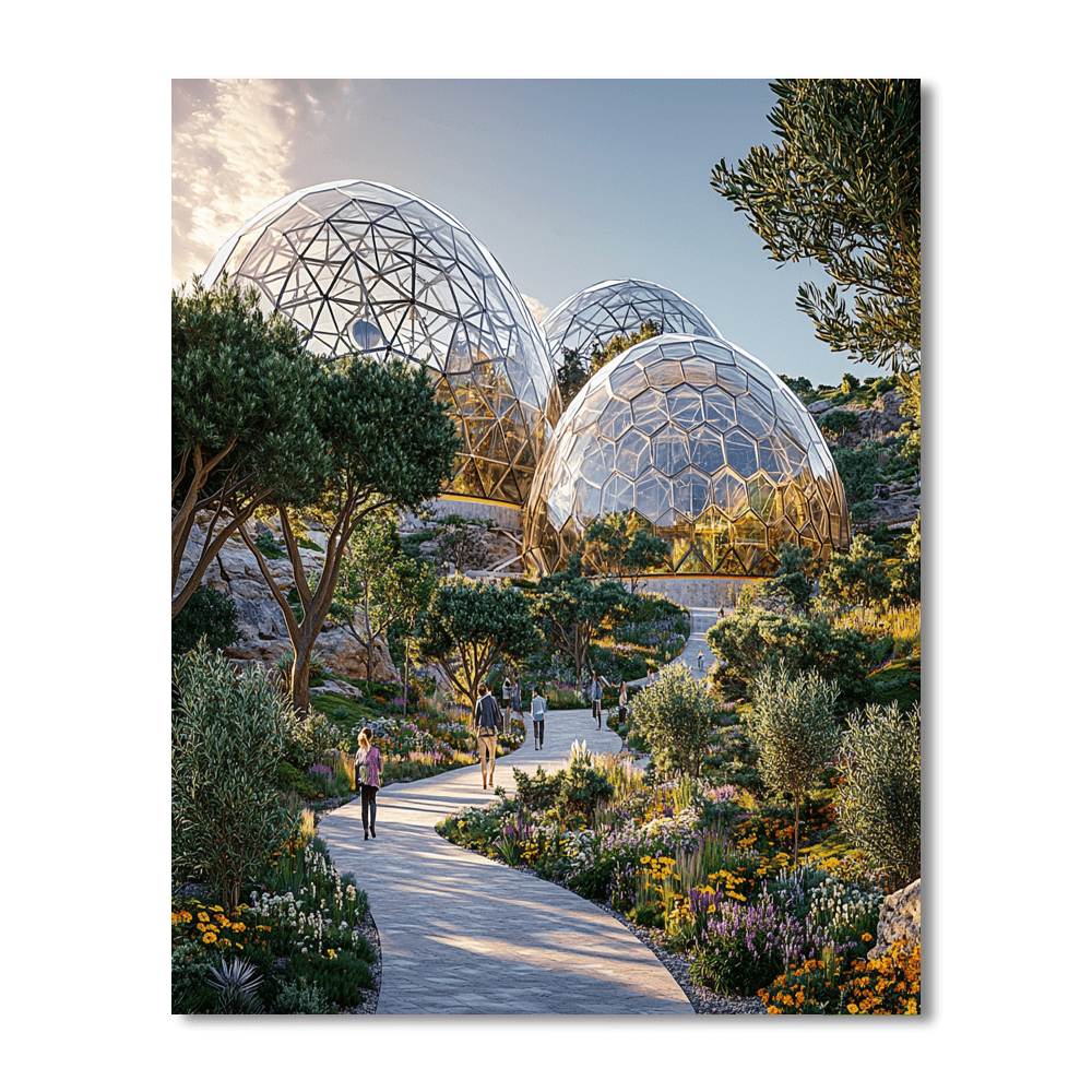 Eden Project - Cornwall, England Numbered Painting Kits