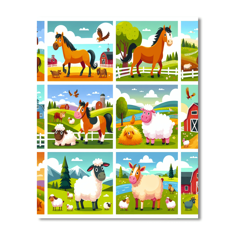 Rustic Ranch Revelry Number Painting