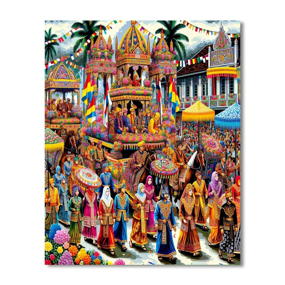 Karnival Banjarmasin Numbered Painting Kits