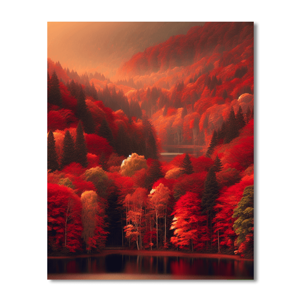 Majestic Autumn Reverie Paint By Numbers Kits