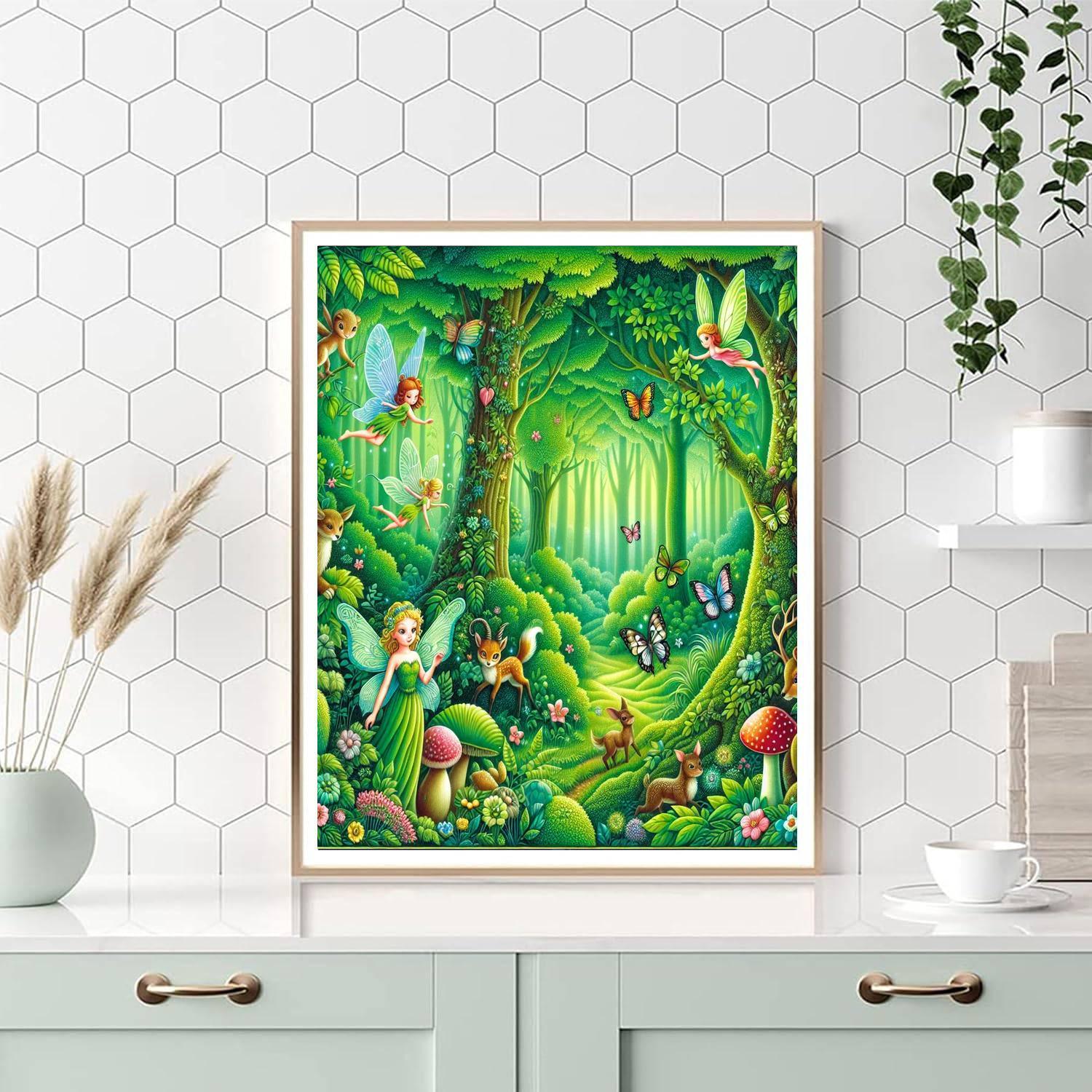 Magical Woodland Gathering Paint By Numbers