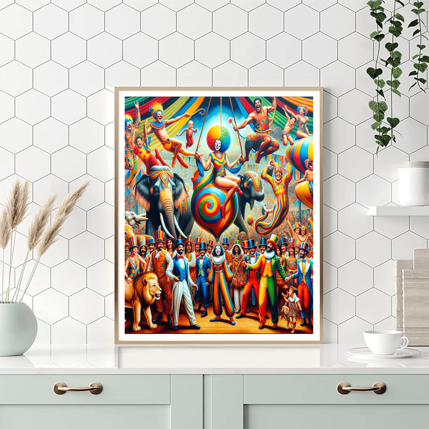 Playful Circus Parade Paint By Numbers