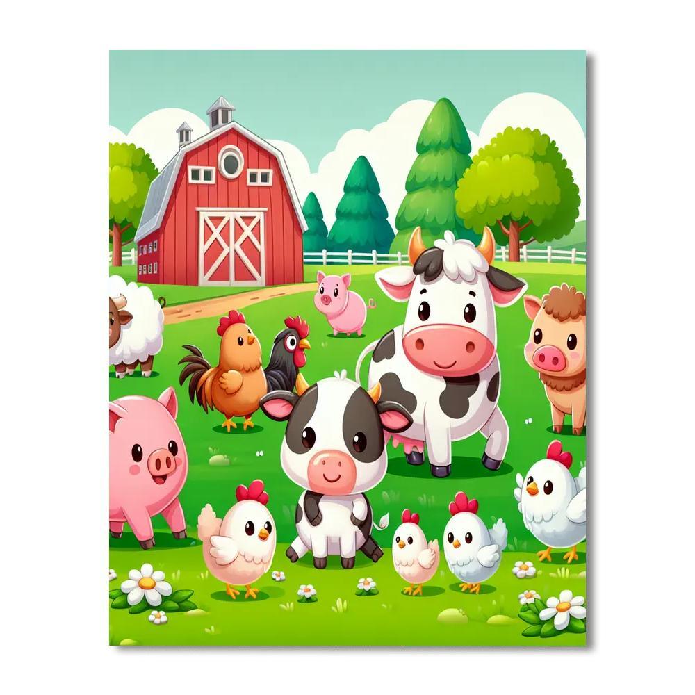 Wonderful Farm Life DIY Paint By Numbers