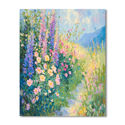 Claude Monet Inspired Serene Landscape Escape  Painting By Numbers Kit