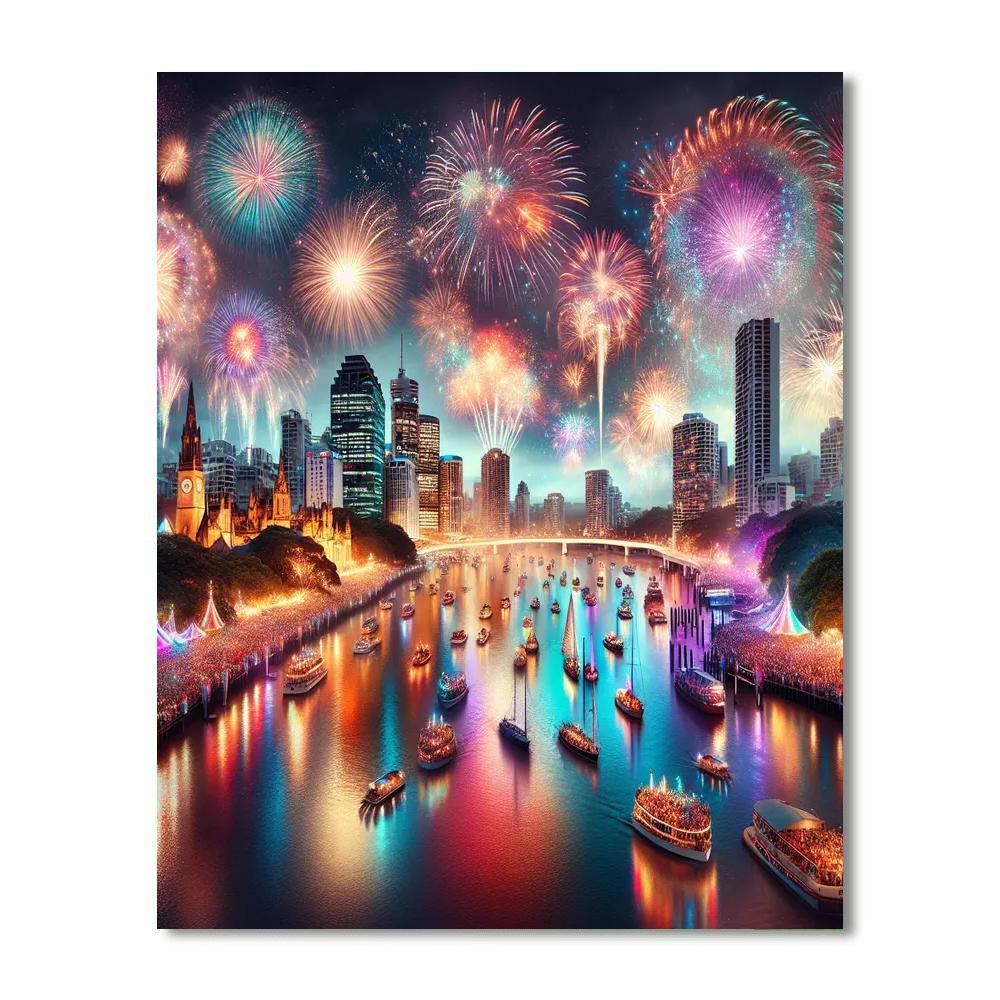 Brisbane Festival Painting Number Kit