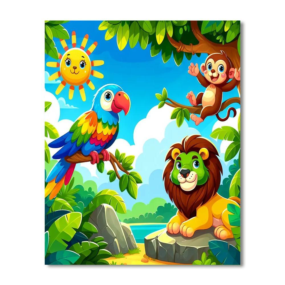 Wonderous Wildlife Paint By Numbers Art