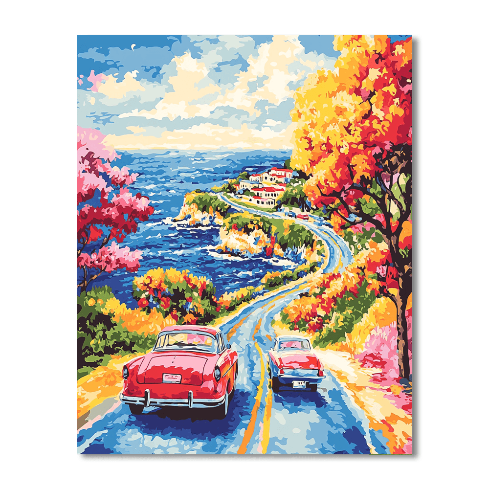 Andy Warhol Inspired Retro Road Trip Adventure  Numbered Painting Kits