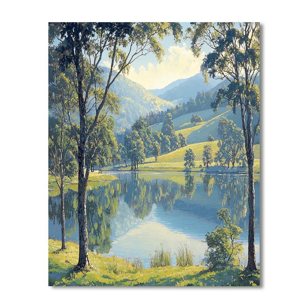 John Constable Inspired Reflections On Water  Numbered Painting Kits